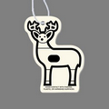 Paper Air Freshener Tag W/ Tab - Deer Target